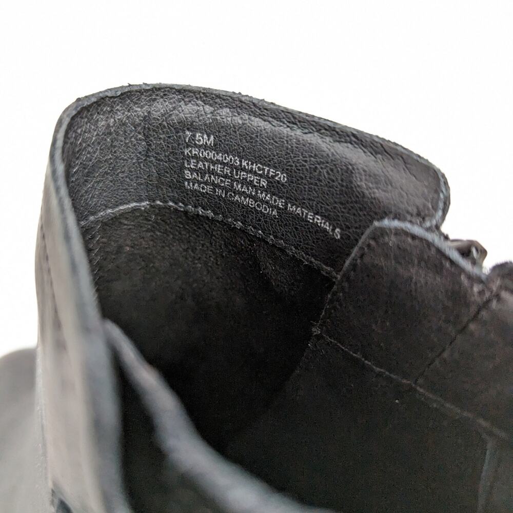 Kork Ease Sonya Booties 7.5 Black Leather Ankle Zip Comfort Casual Classic - Picture 9 of 9